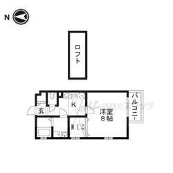 チャルテ高槻富田Ａ棟の物件間取画像